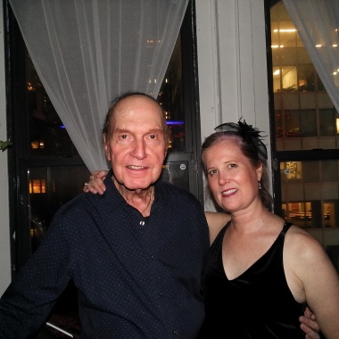 with a friend at an Argentine Tango event in Manhattan